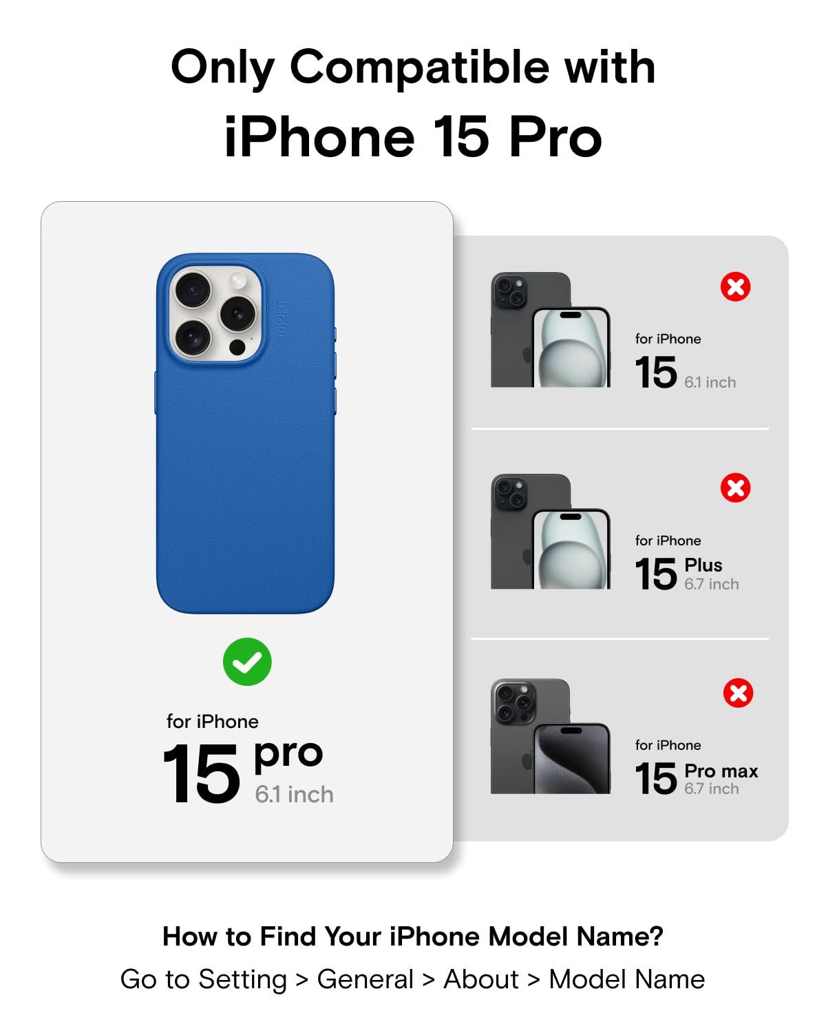 Amazon.com: MOFT Designed for iPhone 15 Pro Case, MOVAS Vegan